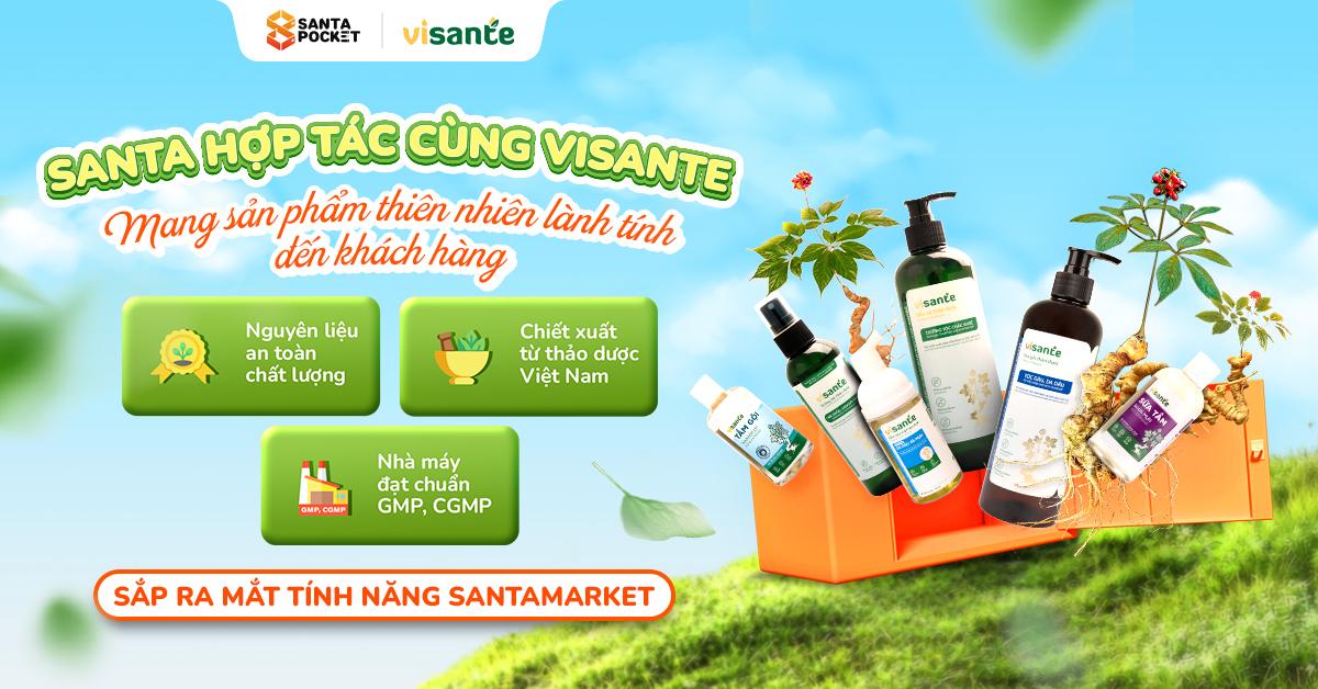 Santa cooperates with natural care and beauty brand Visante