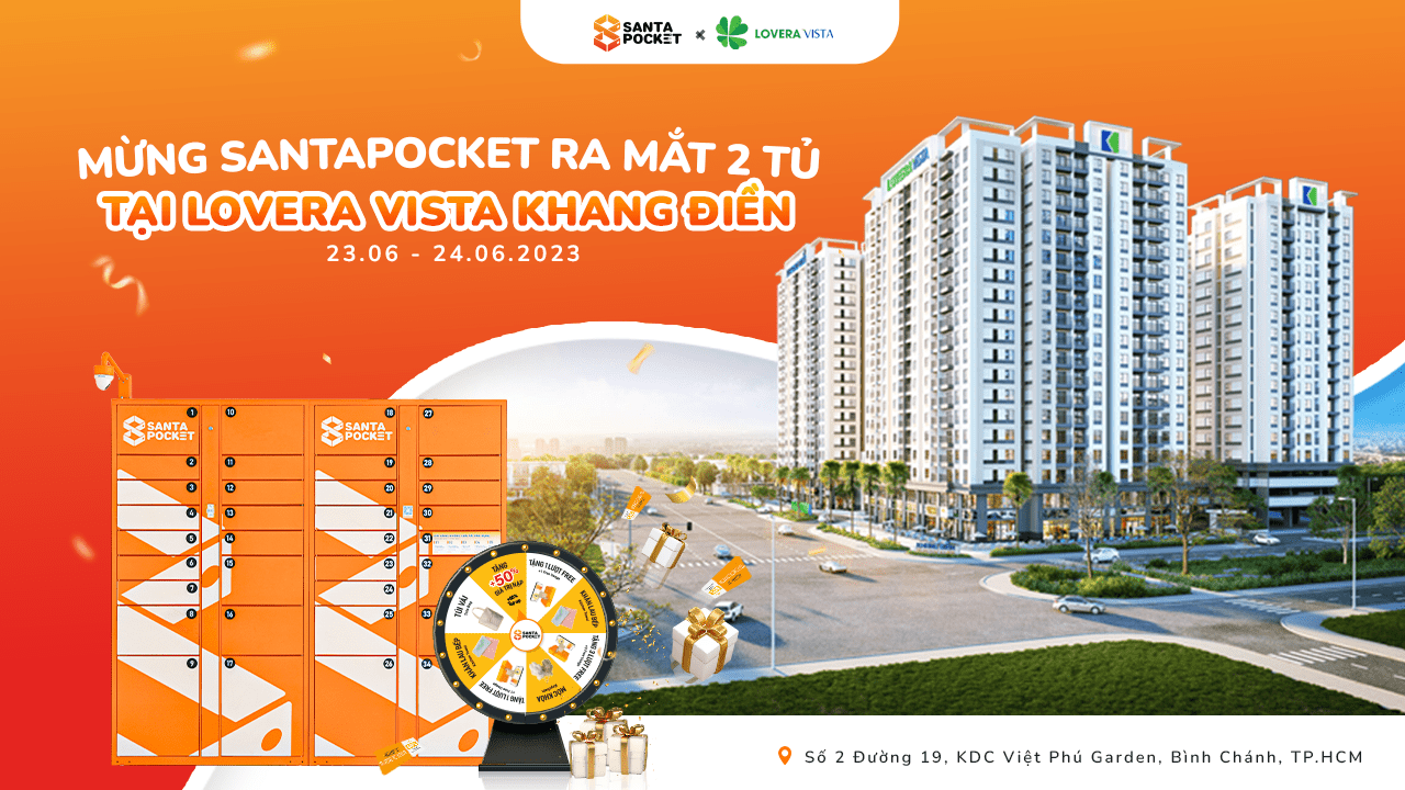 SantaPocket ra mắt 2 tủ mới tại Chung cư Lovera Vista