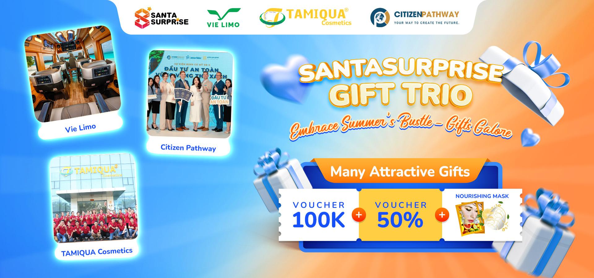 SantaSurprise Partners「夏の賑わいを満喫 - ギフトがいっぱい」のご紹介