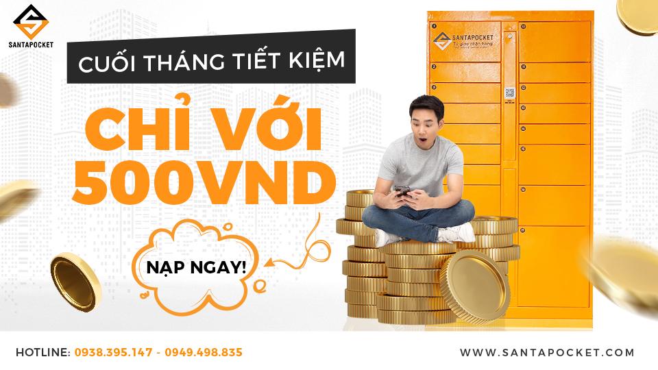 At the end of the month, save only 500vnd
