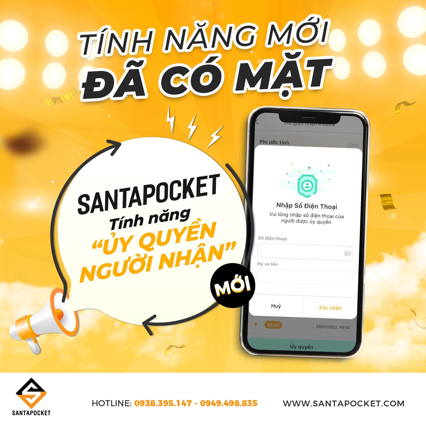 NEW | Tính năng ủy quyền người nhận trên SantaPocket đã có mặt