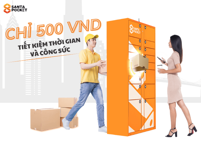 Tủ giao nhận hàng hóa thông minh SantaPocket