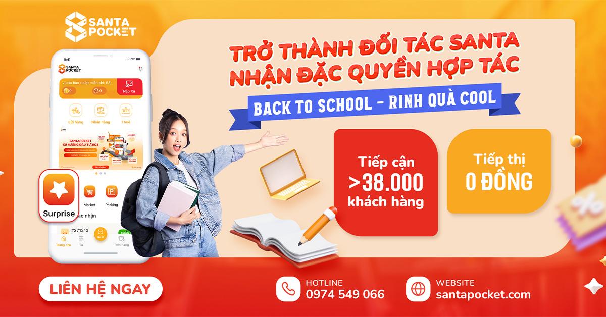 INVITING PARTNERS TO PARTICIPATE IN SANTASURPRISE CAMPAIGN-"Back To School - Receive Cool Gifts"
