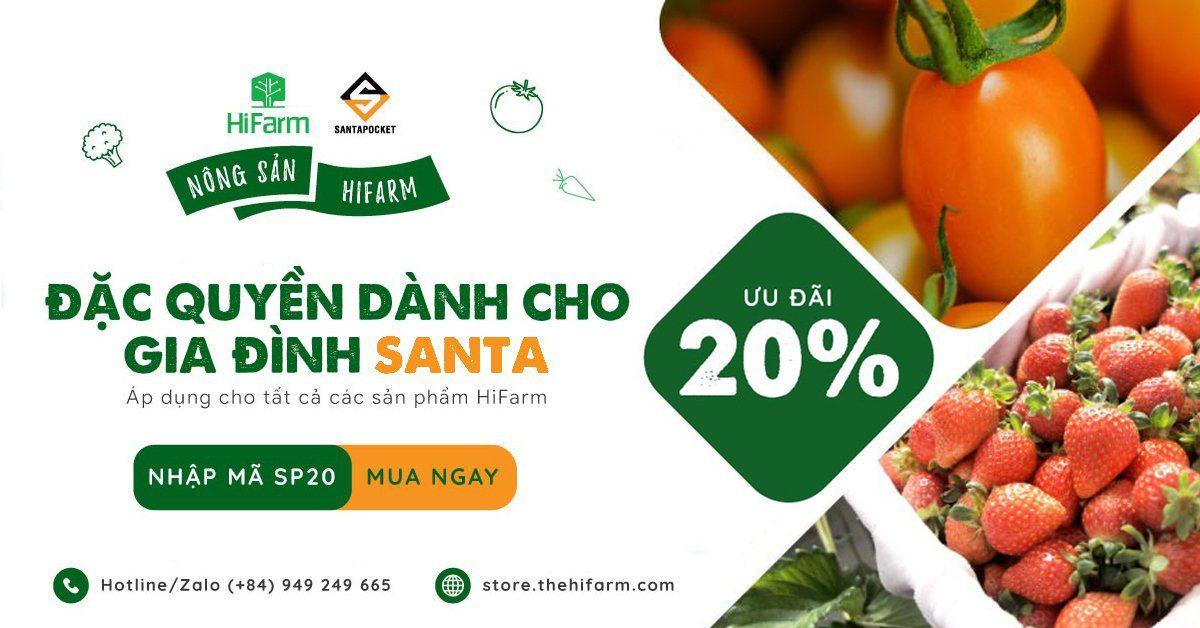 20% off when buying HiFarm agricultural products | Exclusive offers for Santa-er