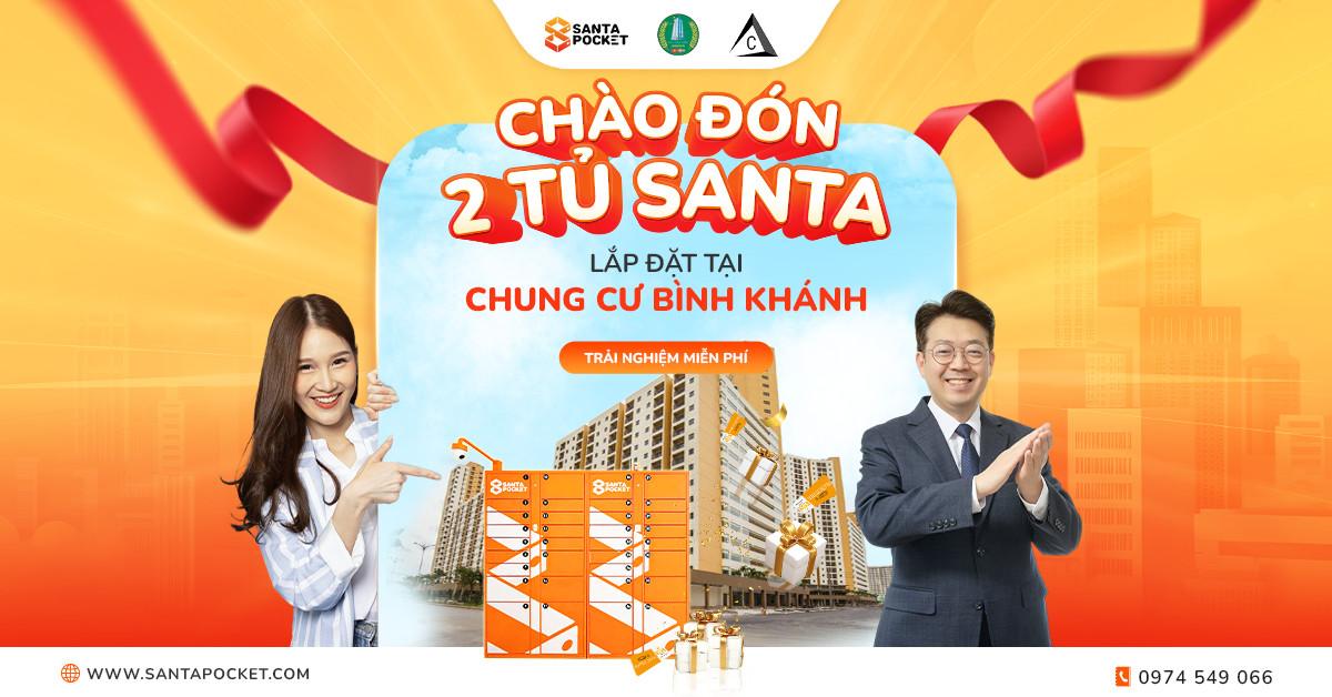 2 SantaPocket cabinets in Binh Khanh apartment complex were officially put into operation