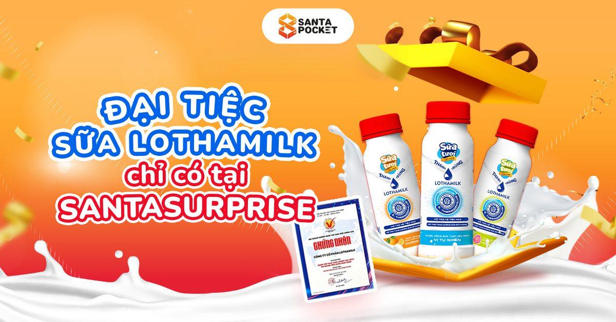 EXPLOSIVE COMBINATION BETWEEN LOTHAMILK AND SANTAPOCKET