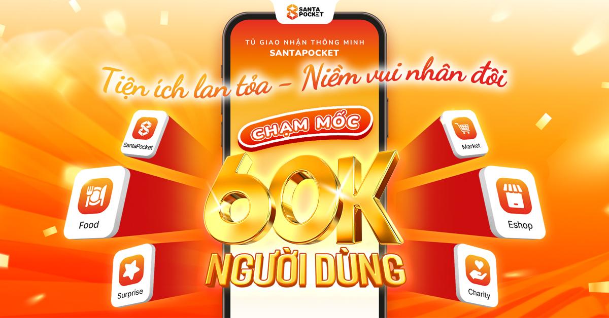 TIỆN ÍCH TỦ THÔNG MINH SANTAPOCKET ĐÃ “CÁN MỐC” 60.000 NGƯỜI DÙNG!