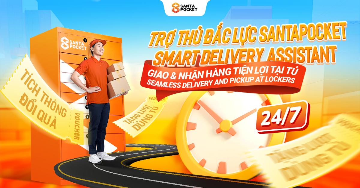 TỦ THÔNG MINH SANTAPOCKET - TRỢ THỦ GIAO NHẬN 24/7 CHO NGƯỜI BẬN RỘN