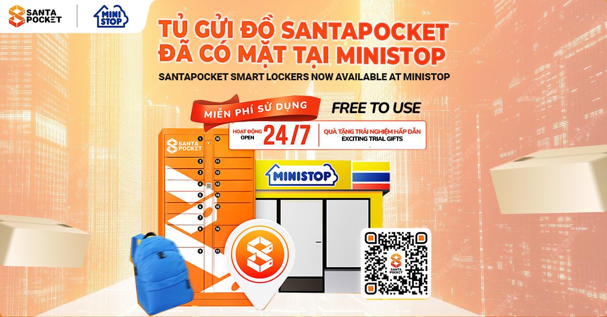 SantaPocket smart locker is officially available at Ministop