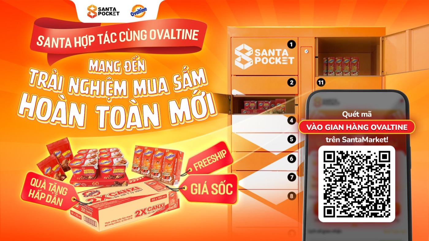 Santa Cooperates with Ovaltine: Discover a Completely New Shopping Experience in Ho Chi Minh City